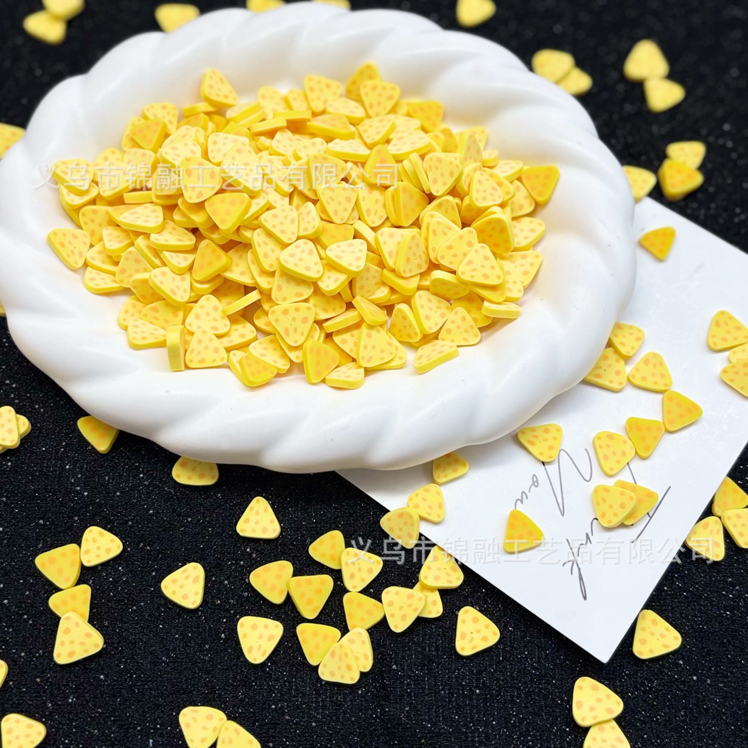 Cheese soft clay slices