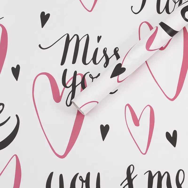 Papel de alta gama para ramos, papel de regalo artístico, papel artístico grueso impermeable con patrón de mármol, material de embalaje para flores