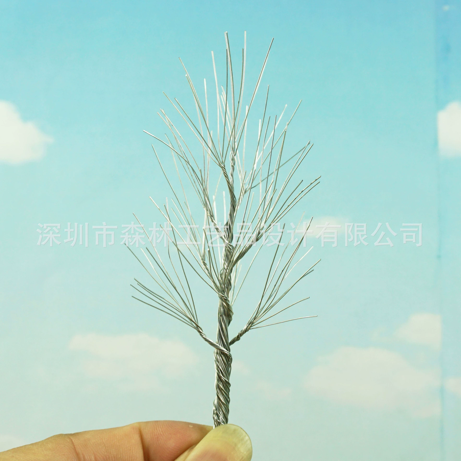 Модель здания, модель поезда, модель песочного стола, модель дерева DIY учебный материал проволока 155-столб дерева