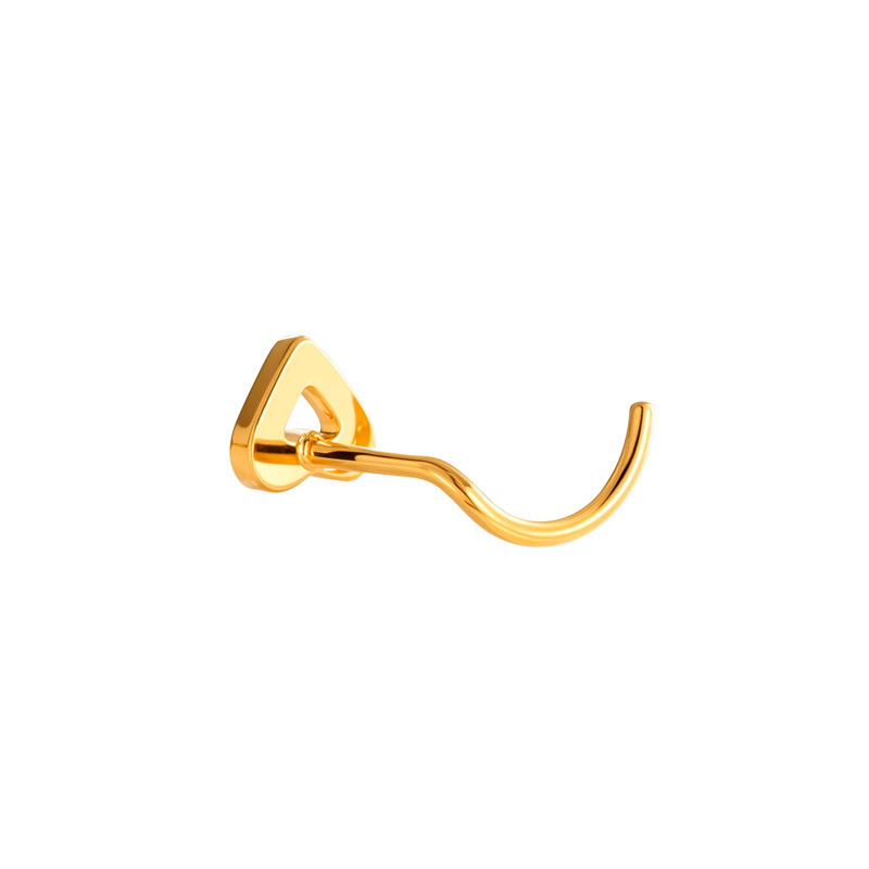 G23/F136 Titanium Allo S Rod Stud Micro Pave Zircon Hollow Heart Rose Flower European And American Nose Piercing_voghion.com