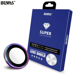 BEVAS compatible iPhone 12 Pro sapphire lens film, Apple iPhone 12 camera protection sticker, 11 burn titanium ring