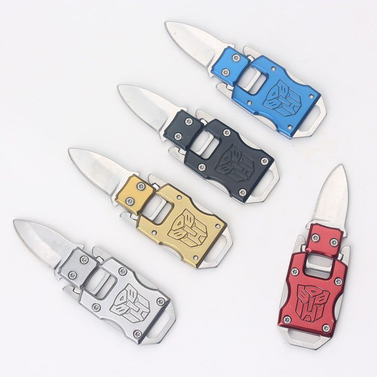 EDC刀具战术求生小刀变形金刚迷你小刀
