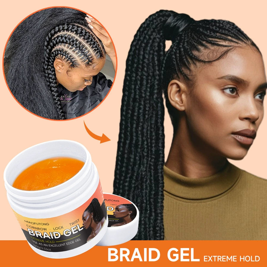 Трансграничные горячие продажи BRAID GEL Грязный плетеный гель крем для вязания волос Увлажняющий блеск Увлажняющий блеск Увлажняющий косы гель