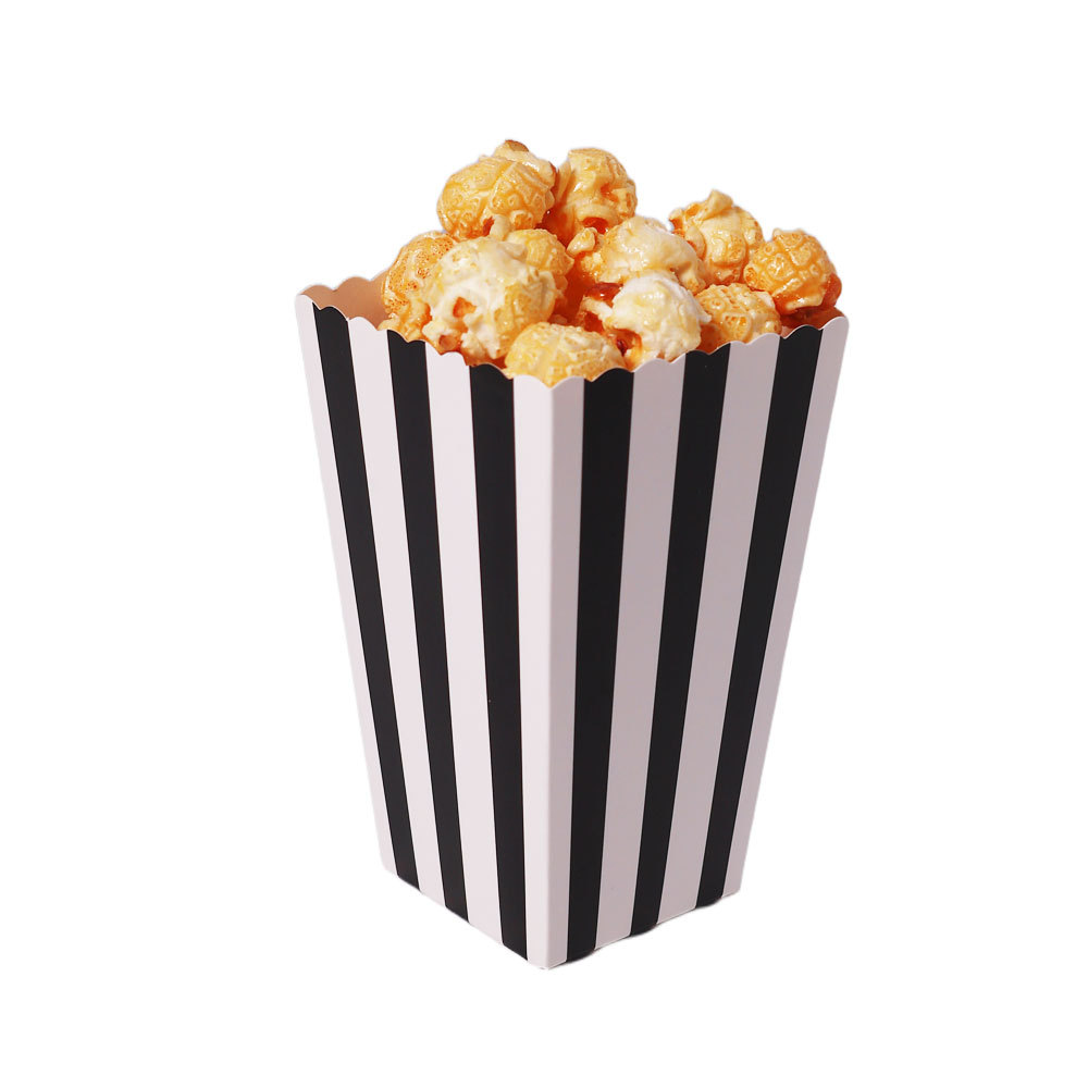 흑백 수직 스트립, 5X7X11.5CM, 흰색 카드