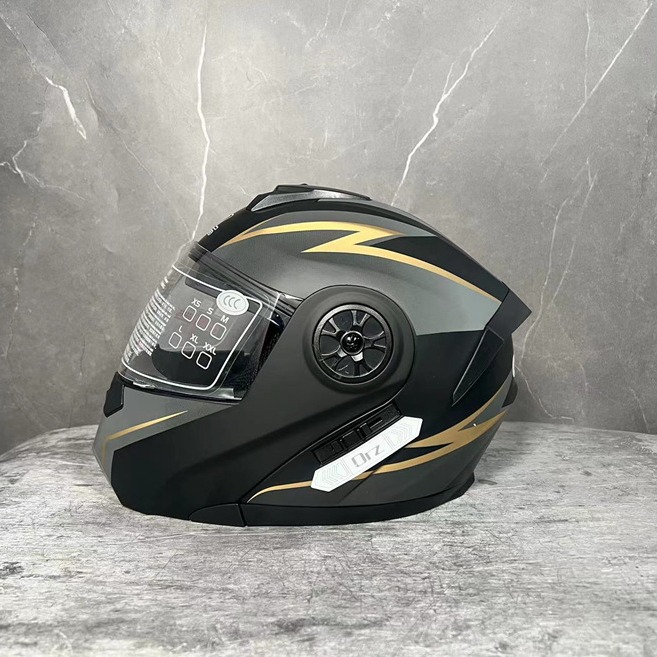 Casco Eléctrico ORZ con Batería, Gris, Unisex, Integral, para Todas las Estaciones, con Bluetooth, Abierto, Gorra de Verano para Ciclismo