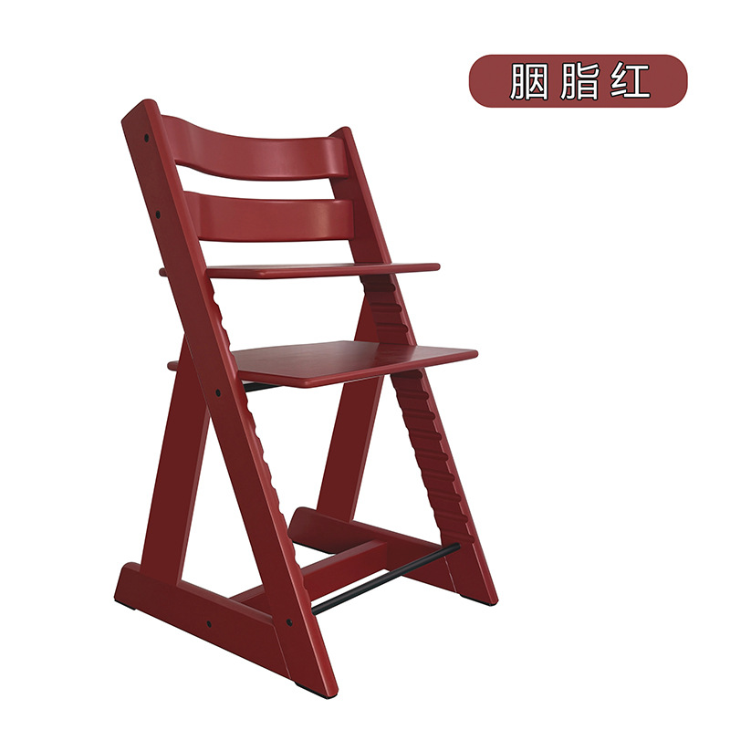 子供用成長椅子、ブナ材ベビーチェア、無垢材多機能調節可能な食事椅子セット、ベビーダイニングチェア、学習椅子