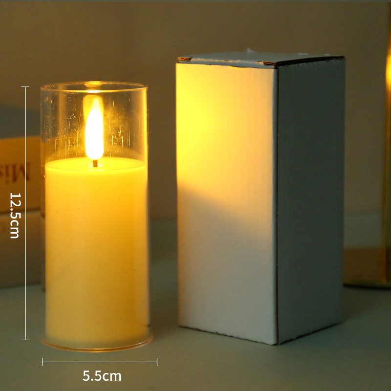 電子ろうそくled電子シミュレーショングラスろうそく灯創意結婚祝い誕生日道具置物クロスボーダー電気商|undefined