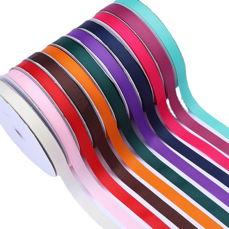 Engrosada 2cm de alta densidad costilla cinta arco cinta ramo caja de regalo embalaje color ropa cinta Accesorios
