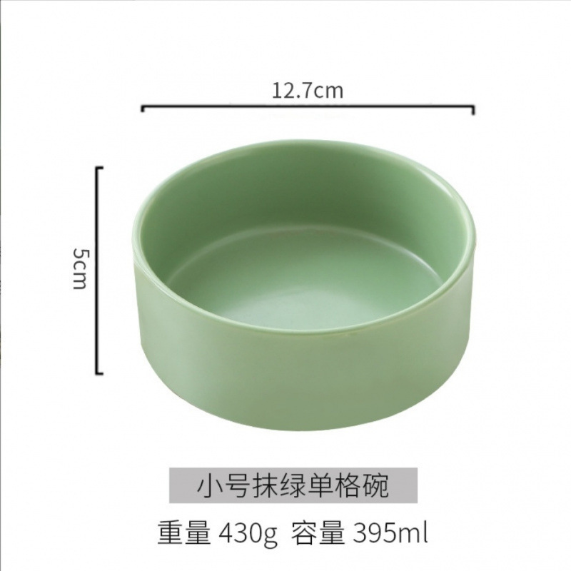 Cat Bowl Black Ceramic Dog Bowl Black Bowl Cat Food Bowl Dog Bowl Dog Drinking Water Cat Food Bowl Pet Water Bowl Anti-Knock over