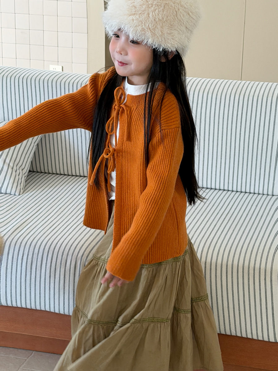 Orange cardigan