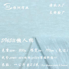 现货200g懒人棉65纯棉35涤纶 涤棉混纺布 云朵棉雪花棉平纹面料