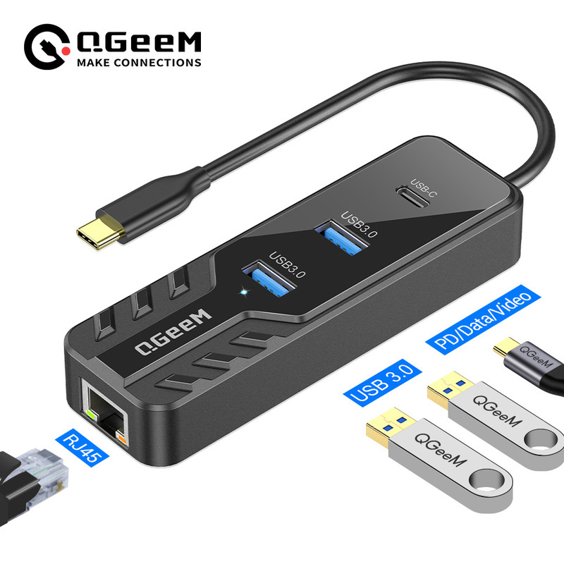 4 in 1 full-function Type-C docking station Lightning 4 Hub USB C Hub video 4K adapter PD fast charging