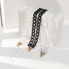 120cm長款斜挎亞克力手機掛鏈時尚純色潮流手機鏈通用手機掛飾