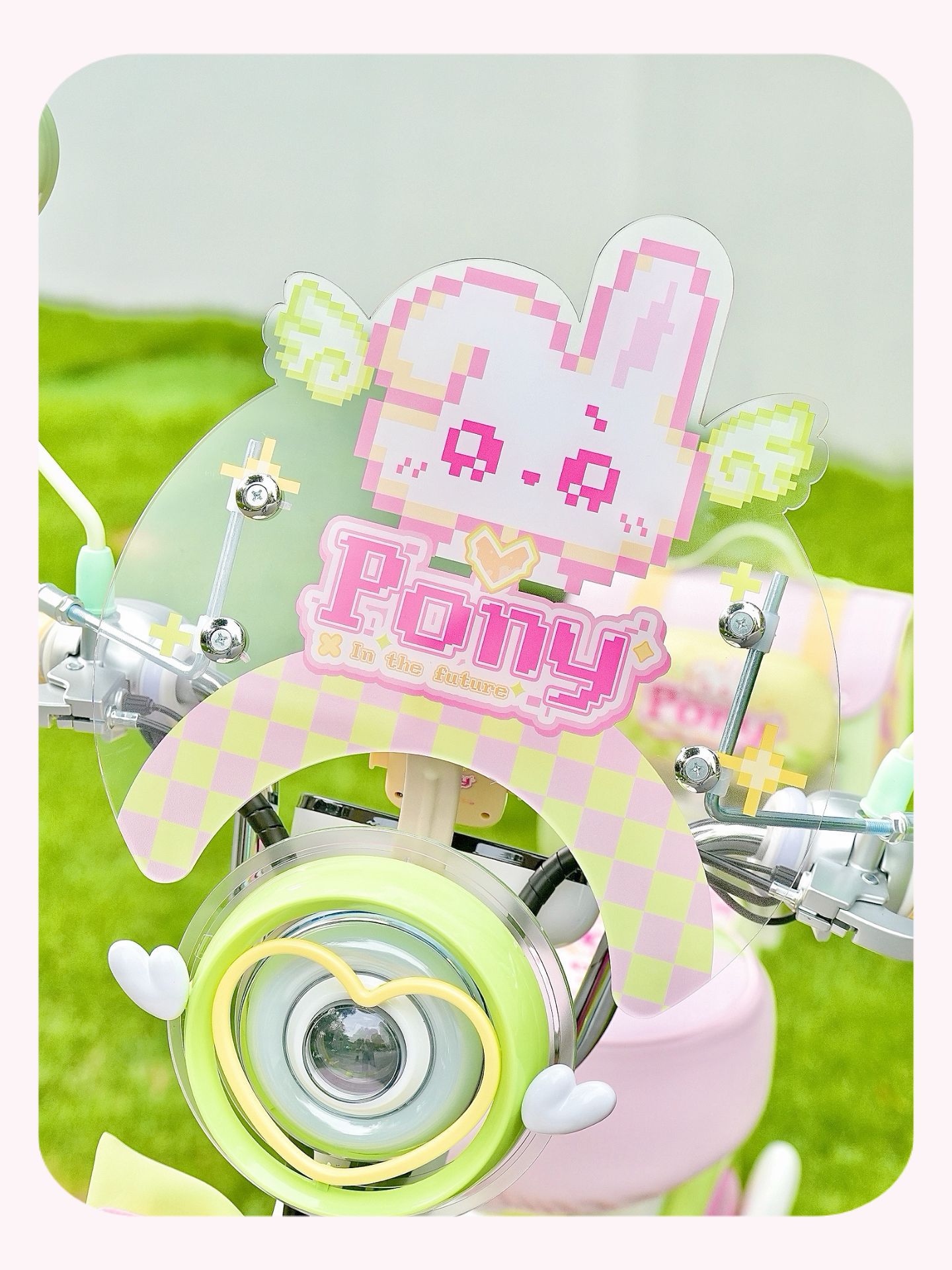 Suitable for Aima Metaverse Pony, Yadi, Tailg, and Niu Electric Scooters Front Windshield Decoration and Windscreen Accessories