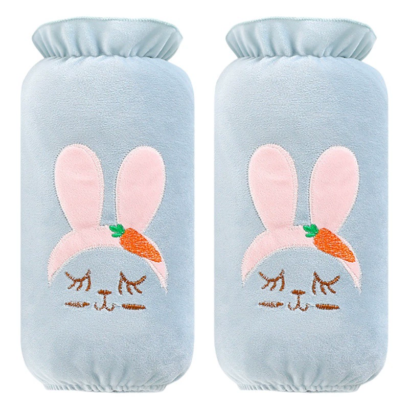 Ruiya зимние женские кроличьи уши Короткие Вышитые фланелевые манжеты студенческие Мультяшные кролики дополнительный цвет рукава рукав