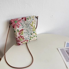 2025 新しいスタイルの小さな新鮮な刺繍花柄携帯電話バッグ中国風の美しいショルダーバッグクロスボディバッグクラッチバッグ