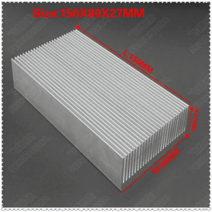 Profile high-power heat sink/radiator/LED heat sink/fan heat sink 150*80*27MM thickened