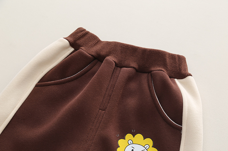 Conjunto de dos piezas de gorro de béisbol de felpa para bebé, gorro de otoño/invierno para niños y niñas, ropa bonita de moda para Primavera/otoño, novedad de 2023_voghion.com