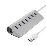 工厂直销铝合金USB HUB3.0分线器一分七多接口集线器商务高端高速