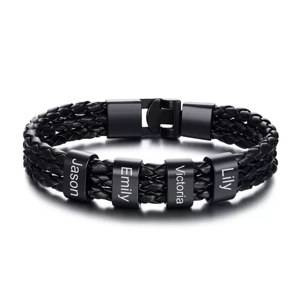 Three-layer black engraving model + 4-section black buckle