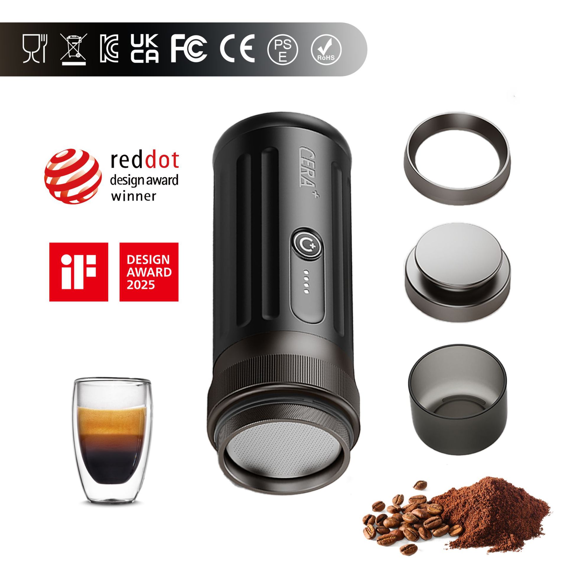 Cera Xiangzhijun Capsule Portable Coffee Machine Italian Small Home Mini Outdoor Wireless Fully Automatic Handheld