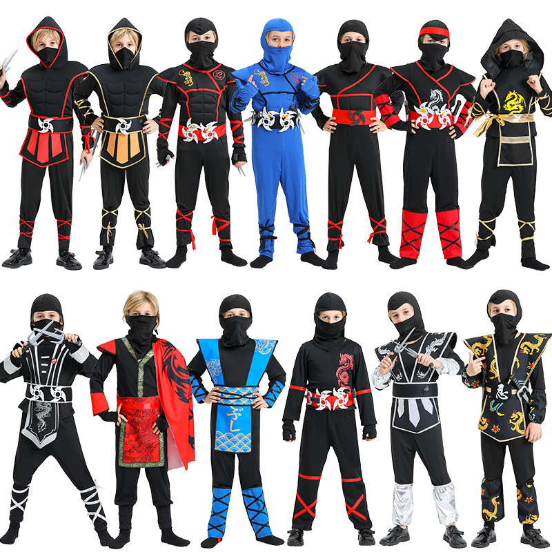 Halloween Cross-Border Kidsren's Costumes Cosplay Ninja Suits Role-Playing Costumes Performance Costumes Cross-Border Supply Halloween Cross-Border Kidsren's Costumes Cosplay Ninja Suits Role-Playing Costumes Performance Costumes Cross-Border Supply