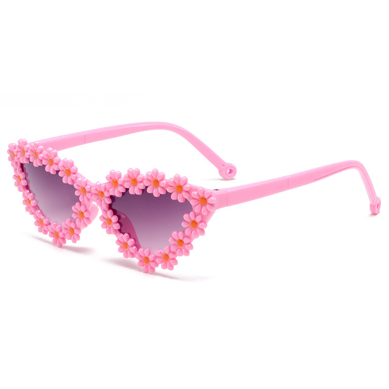 Niños gafas de sol flores niñas gafas de sol bebés 1 - 6 años de sombra lindas margaritas gafas de sol en stock al por mayor