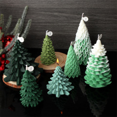 新しい国境を越えたクリスマスシリーズクリスマスツリーシリコン金型diy松香薫ろうそく石膏家庭装飾