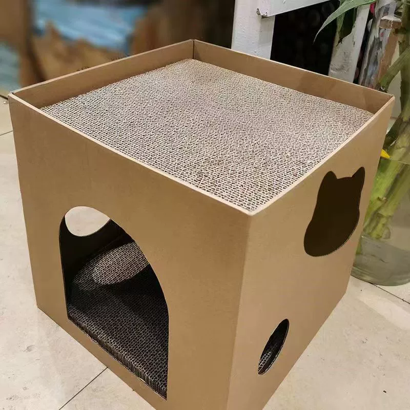 Кошачье гнездо, кошачья доска для когтей, кошачья доска для когтей, рамка для восхождения кошек, универсальная кошачья игрушка на все времена года, износостойкая и нелиняющая, квадратная доска для кошачьих когтей