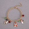 Christmas metal crystal bracelet for elderly, Birthday gift