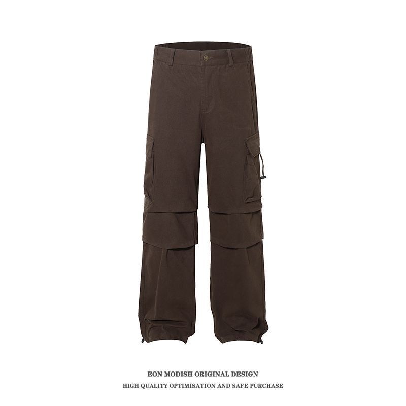 YON MODISH Men's Wear 2024 Autumn New Product American Street Trendy Versatile Loose Casual Work Pants_voghion.com