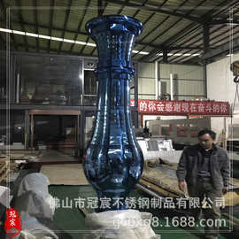 酒店3mm厚古铜色铜板宝瓶柱图片 酒店3mm厚古铜色铜板宝瓶柱厂家