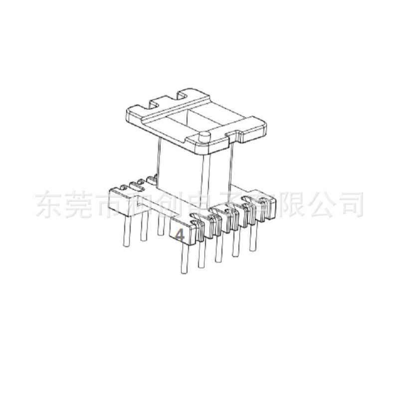 EE13高频变压器电木骨架EE13高频骨架立式5+5针电源骨架HC1306