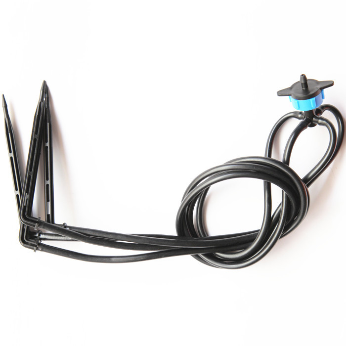 4 garras flecha curva con 8L estabilizador de flujo de cuatro vías flecha de goteo recta árboles frutales pared de plantas en maceta raíz de riego por goteo set de espada de goteo