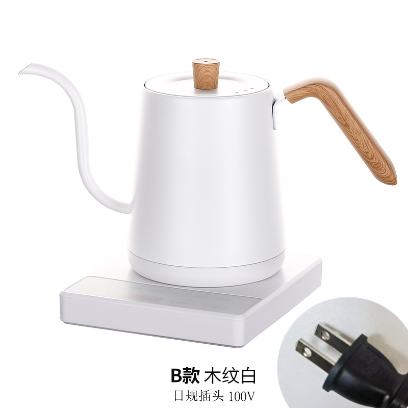 화이트 우드 그레인 해시계 110V