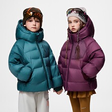 儿童羽绒服短款中大童2025新款洋气男孩冬季保暖女大童加厚外套