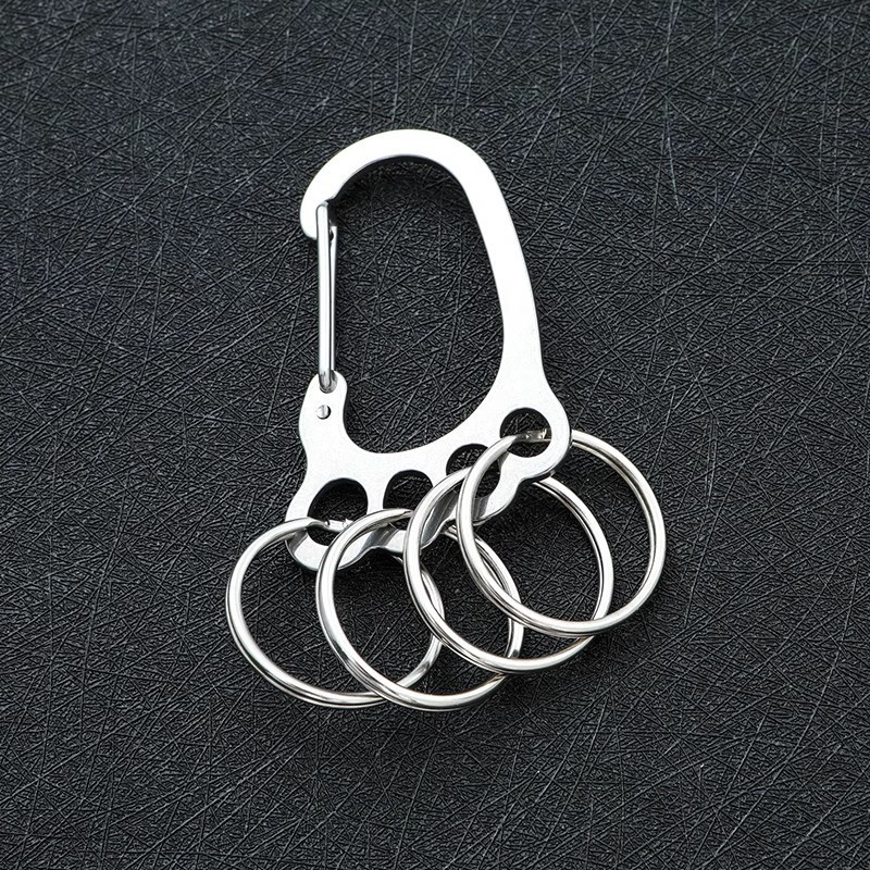 Large Foot Hanging Buckle Outdoor Climber Multi-function Keychain Backpack Quick Hanging Water Bottle Hook Spring Safety