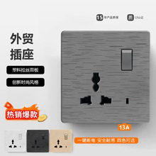 ӢҎ86���������z�๦��13AӢʽ���၆�R���_Ӣ��USB�_�P����