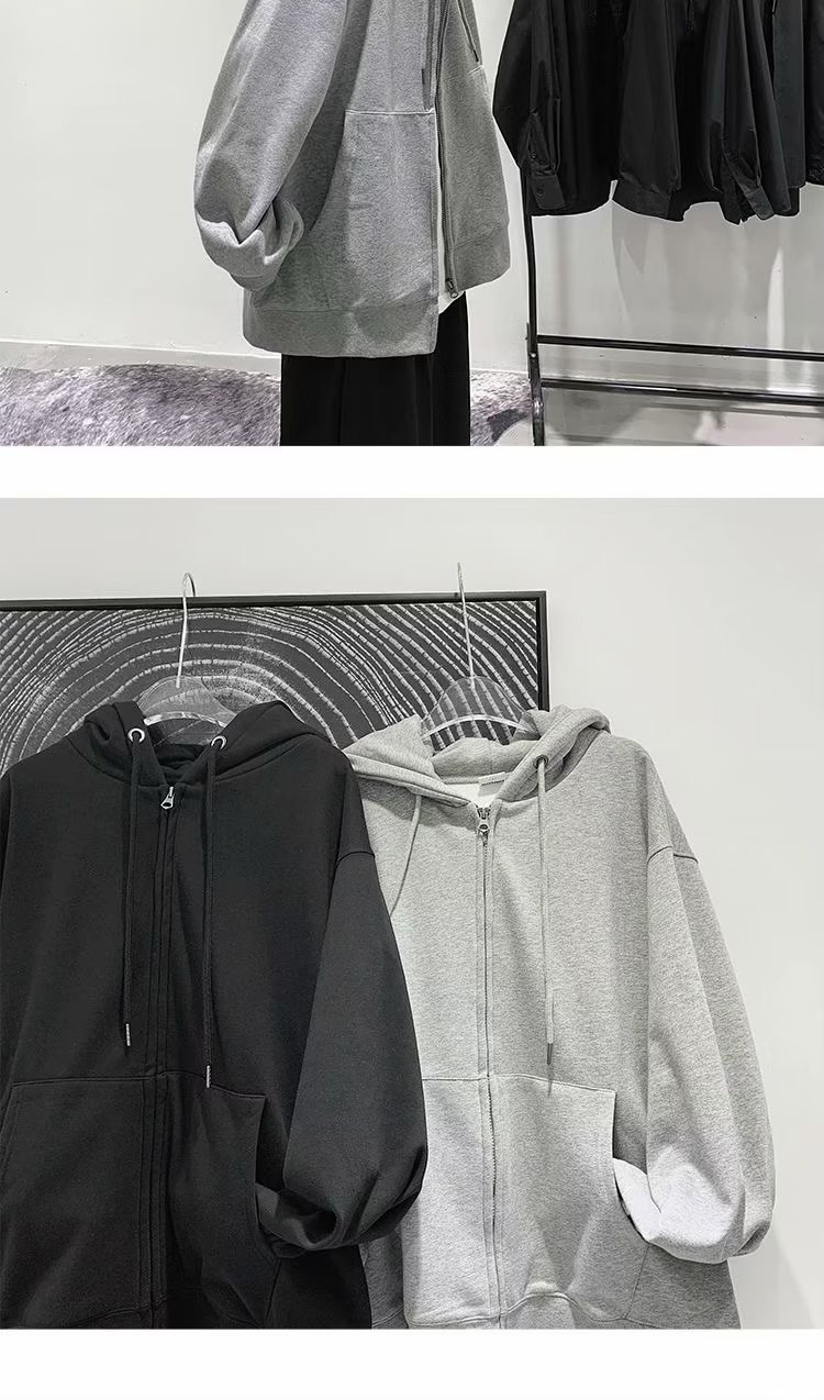 Herren-Kapuzenpullover im Ausverkauf, Frühling, Herbst, Winter, Samt, locker, vielseitig, Freizeitkleidung_voghion.com