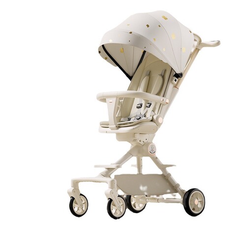 Stroller magic, ultra-lightweight foldable, sit and lie, one-click car for babies, high-riding infant stroller