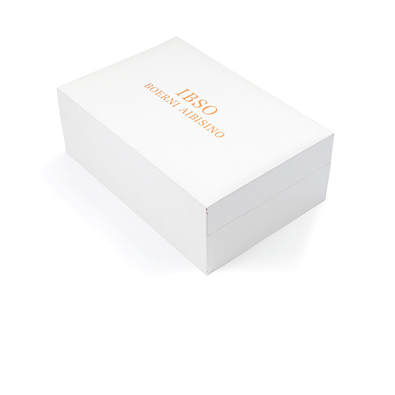 IBSO reloj traje caja de regalo blanco cuadrado caja de joyería caja Flip cubierta caja de regalo caja de recuerdo