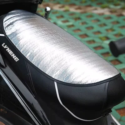 Electric Vehicle Sun Protection Seat Cushion, Summer Heat Insulation and Anti-Scalding Battery Seat Cover, Waterproof Universal Motorcycle Heat Insulation Cushion (Electric car cushion) - basic-sponge-style-3-pack-thickened-sunscreen-cushions