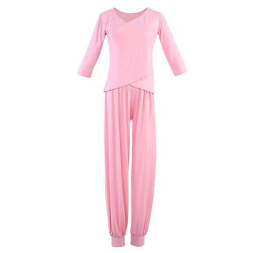 Good-looking yoga clothes suit for women dance practice fitness 2024 new fashion loose yoga beginners modal