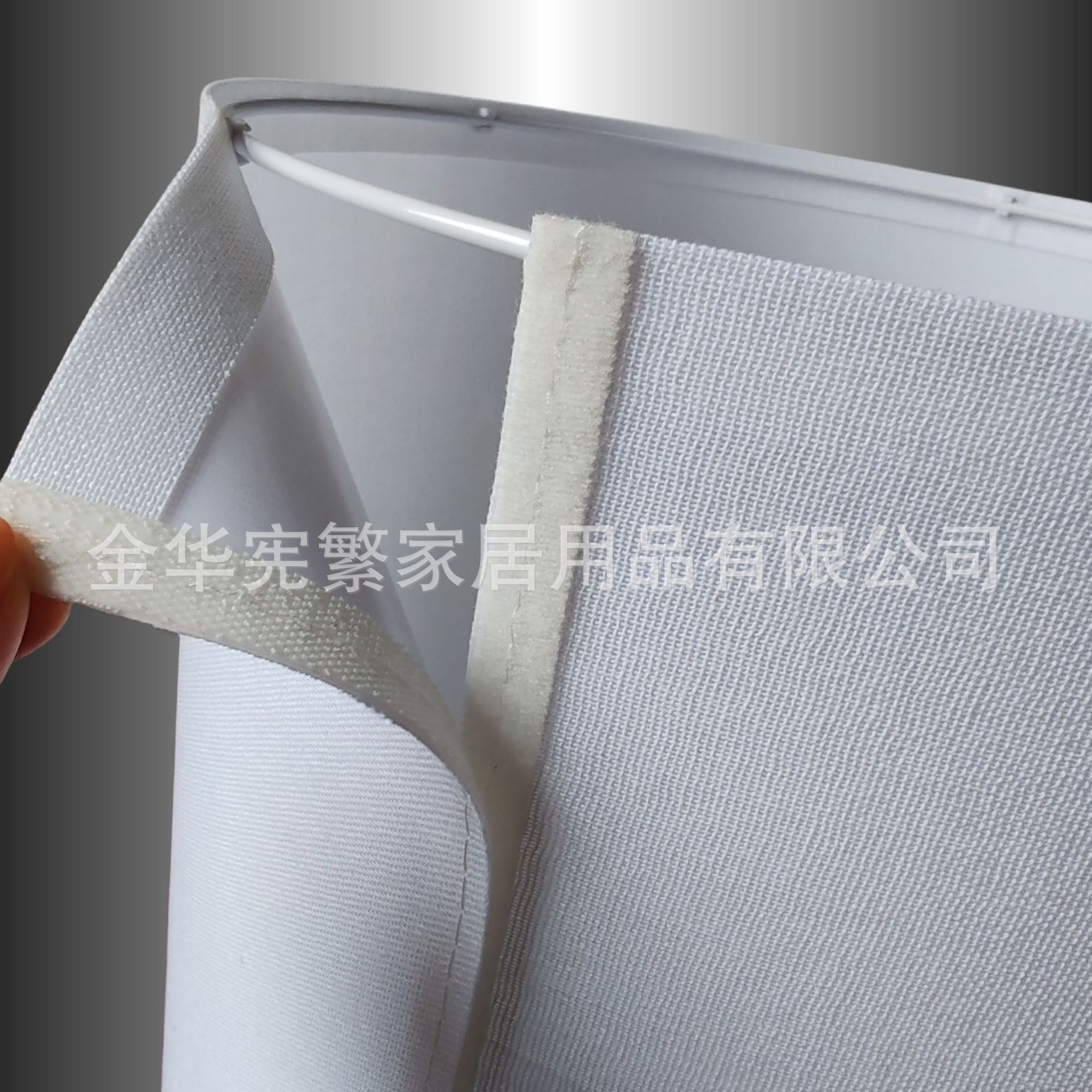 Desmontable punto transfronterizo DIY hebilla de hierro arroz blanco lino cruzado KD lámpara de lámpara pequeña redonda fábrica de fuente de lámpara de hierro