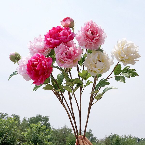 Peony simulation flower peony flower ins home display wedding photo…