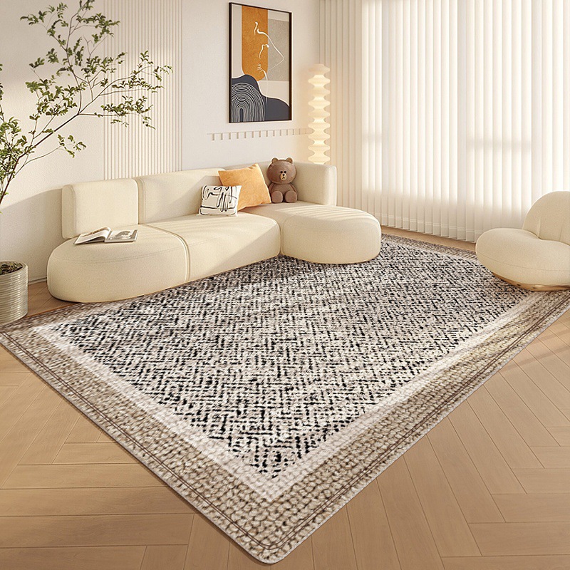 侘寂风客厅地毯卧室轻奢家用日式现代简约长方形书房床边茶几毯垫