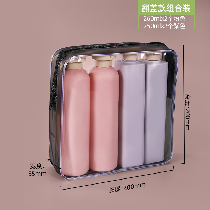 亚马逊热销PE毛绒软料绿分装瓶按压乳液瓶洗手液沐浴露瓶塑料空瓶|undefined