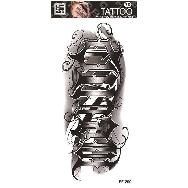 Tatuajes Temporales Impermeables de Papel de Transferencia al Agua para Cuerpo Entero image 96