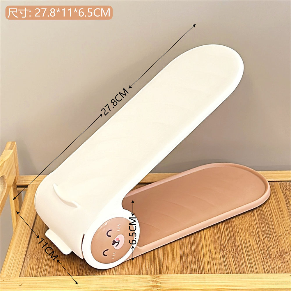 Zapatero moderno simple estante de almacenamiento de zapatos de doble capa integrado ajustable hogar dormitorio sala de estar soporte de zapatos de plástico