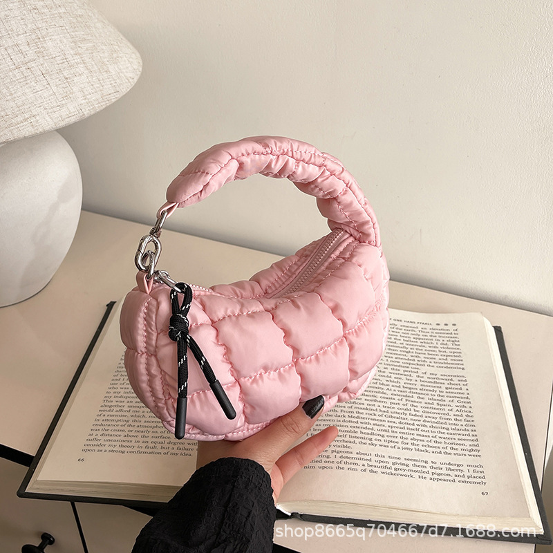 卸売外国貿易新しいクラシック菱形多用途小さなハンドバッグプリーツクラウドバッグハンドバッグ|undefined